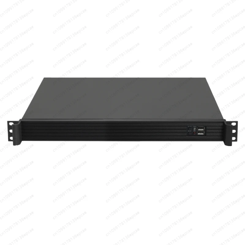 1u chassis brushed aluminum panel horizontal ATX motherboard small 1u power supply rackmount industrial computer host 400 deep