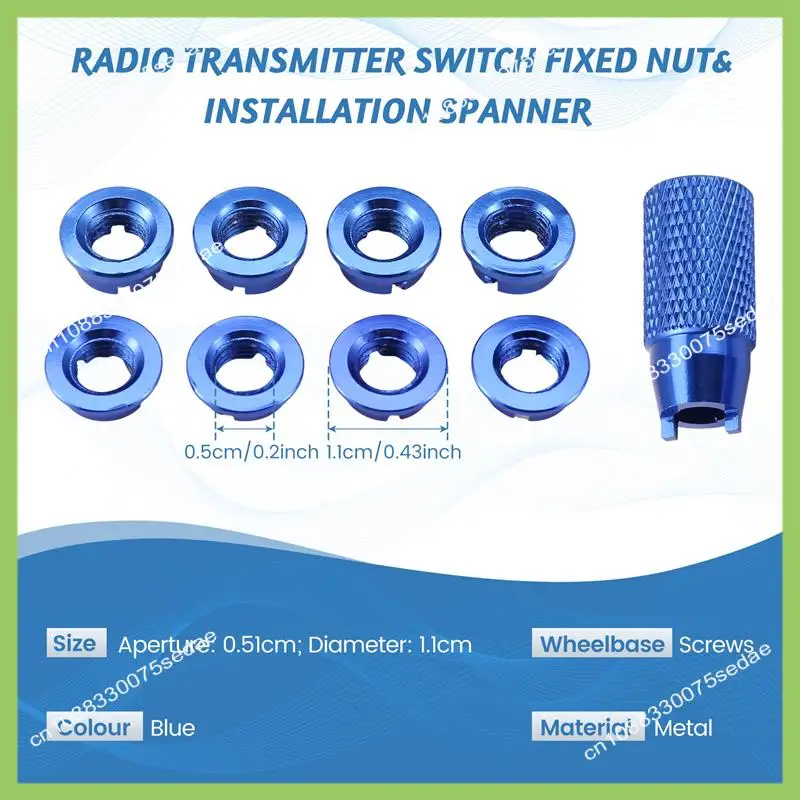 Y19A Radio Transmitter Switch Fixed Nut & Installation Spanner For Radiolink Futaba JR Frsky Remote Controller T8FG T14SG T18sz
