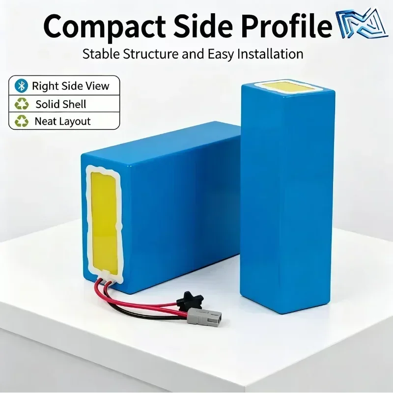 72V Rechargeable Li-ion Battery Pack 30Ah‑100Ah, Built-in BMS Replacement Power Pack for Electric Bike, Scooter and Tricycle