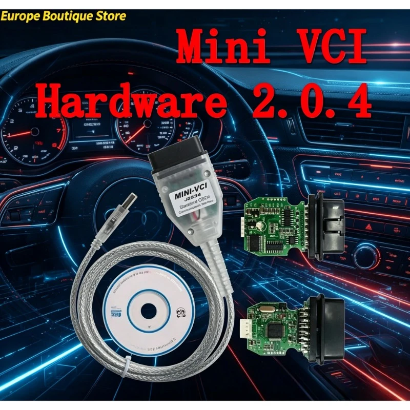 

Real MINI VCI 2.0.4 V16.00.017 For Toyota TIS Techstream FTDI FT232RL Chip j2534 Multi-Language Diagnostic Tool
