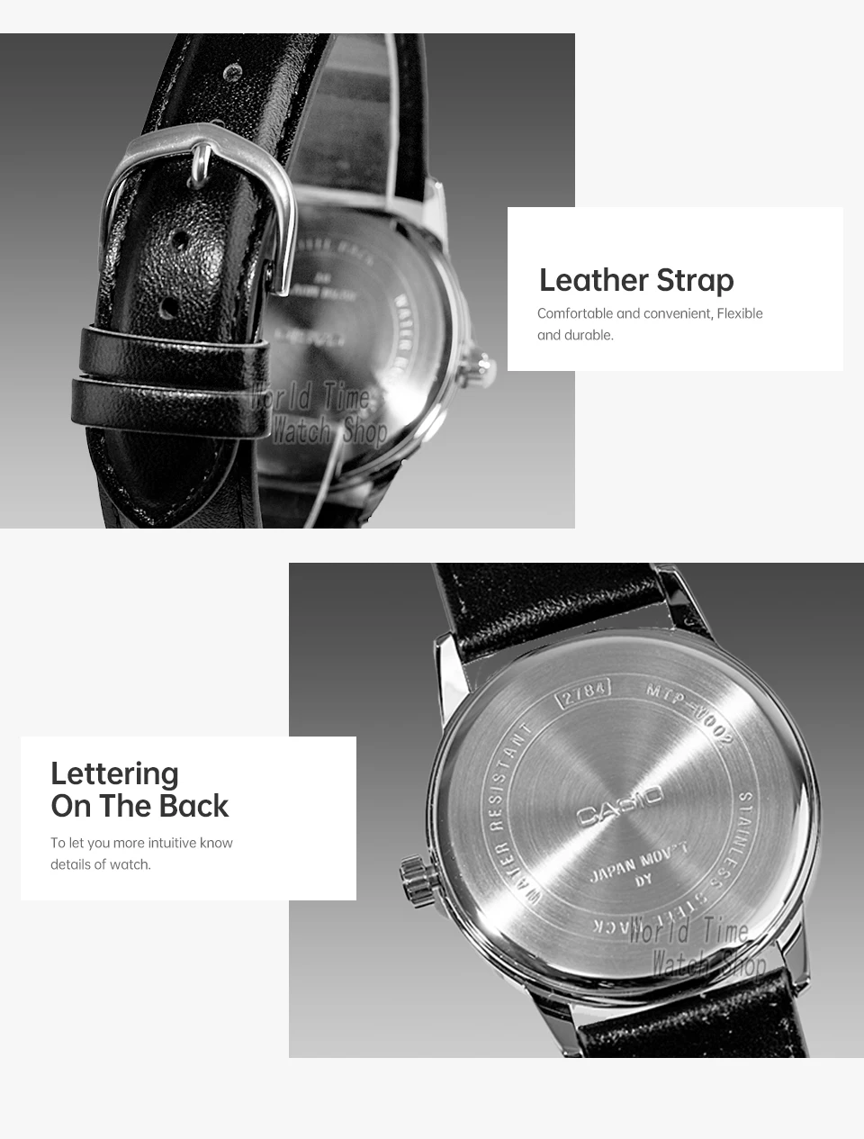 Casio Herrenuhr im Business-Casual-Stil MTP-V002L Serie Einfache Wasserdichte Uhr – Detail 13
