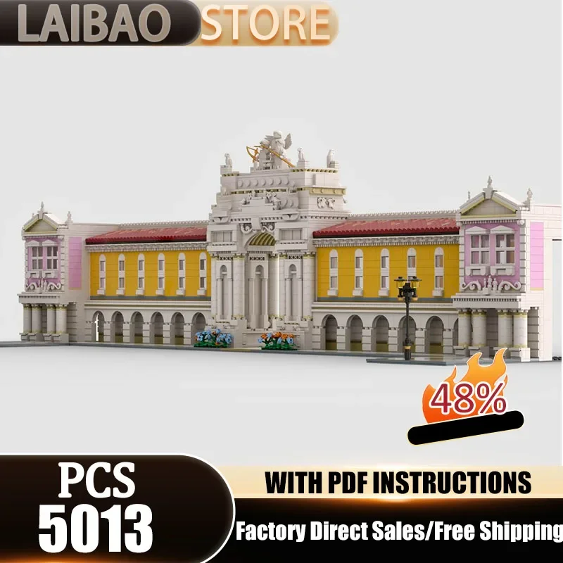 City Building Model Moc Building Blocks Arc de Triomphe Model Technology Bricks Christmas Assembly DIY Toys Constructrion Gifts