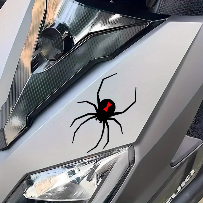 

1PC Black Widow Spider Motorcycle Stickers Waterproof DIY Motorbike Fuel Tank Fairing Helmet Vinyl Decals Funny Halloween Decor