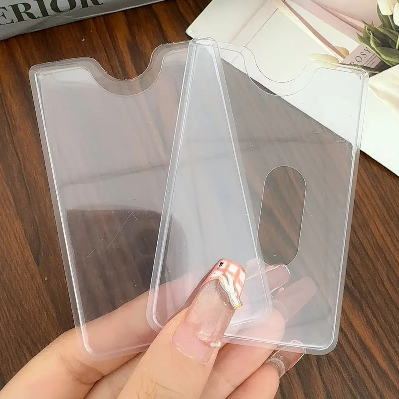 5/10/30개 투명 한국 K팝 카드 슬리브 보호 필름 포함 클리어 카드 홀더 아이돌 사진 게임 카드 커버 35PT