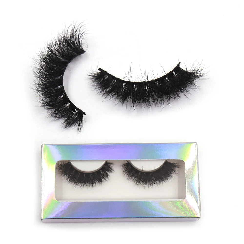 ขนตาปลอม LEHUAMAO 5D ขนมิ้งค์ ฟูเป็นชั้นๆ แบบยุ่งๆ ขนตาขนมิ้งค์แท้ 100% ขนตาสั้นธรรมชาติสำหรับแต่งหน้า