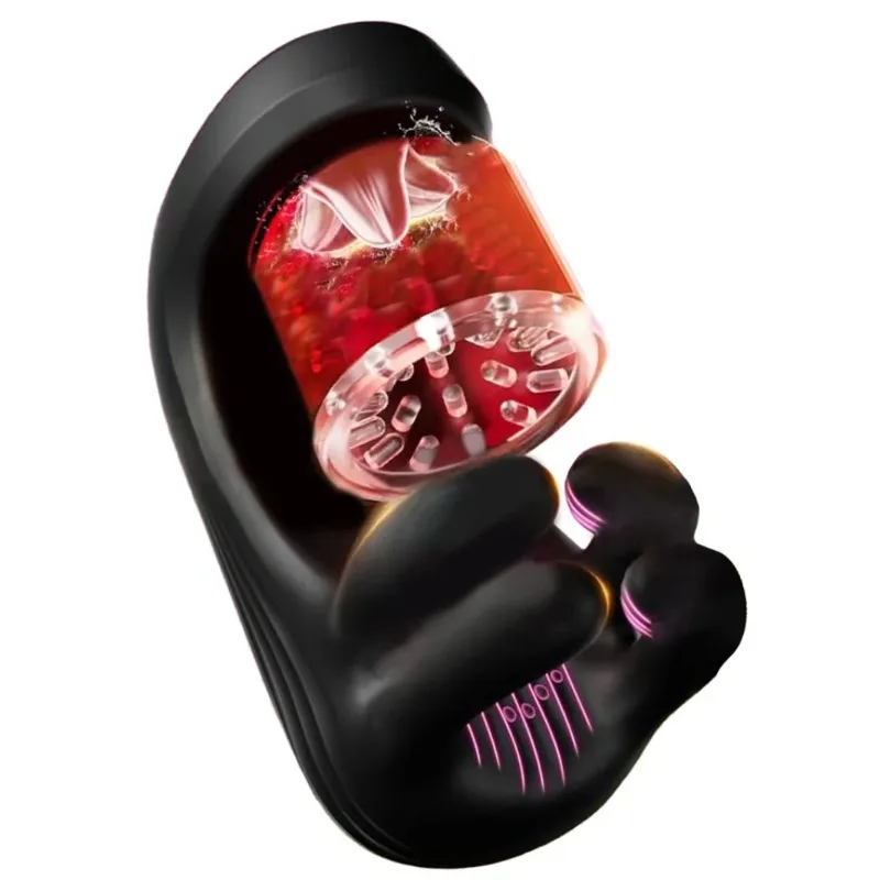 USB-Rechargeable Adult Sex Toy  9 Vibration & Suction Modes, Penis Glans Stimulator, Rotating Male Masturbation Cup for Men
