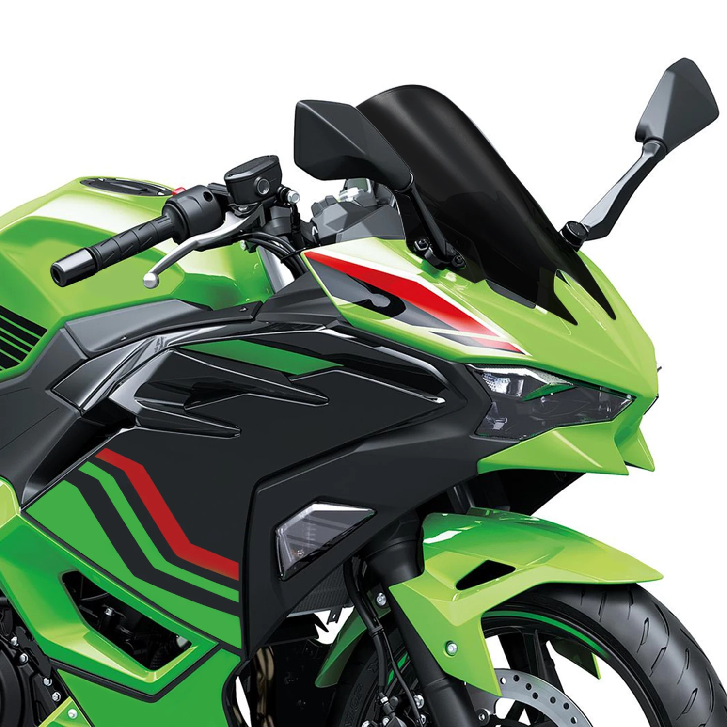 الزجاج الأمامي ninja500 لـ NINJA500 NINJA500SE 2024-2025 الزجاج الأمامي للدراجة النارية حاجب الرياح