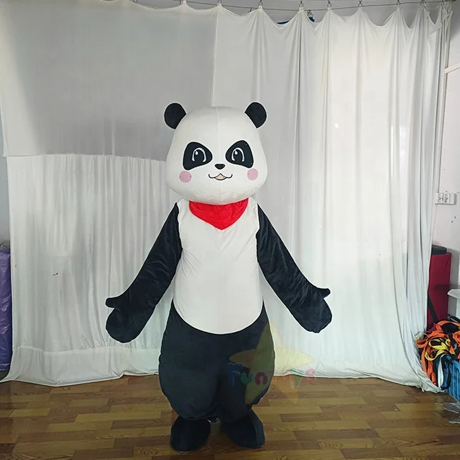

High Quality Plush Panda Mascot Costume Fancy Dress Outfit Halloween Cosplay Outfits