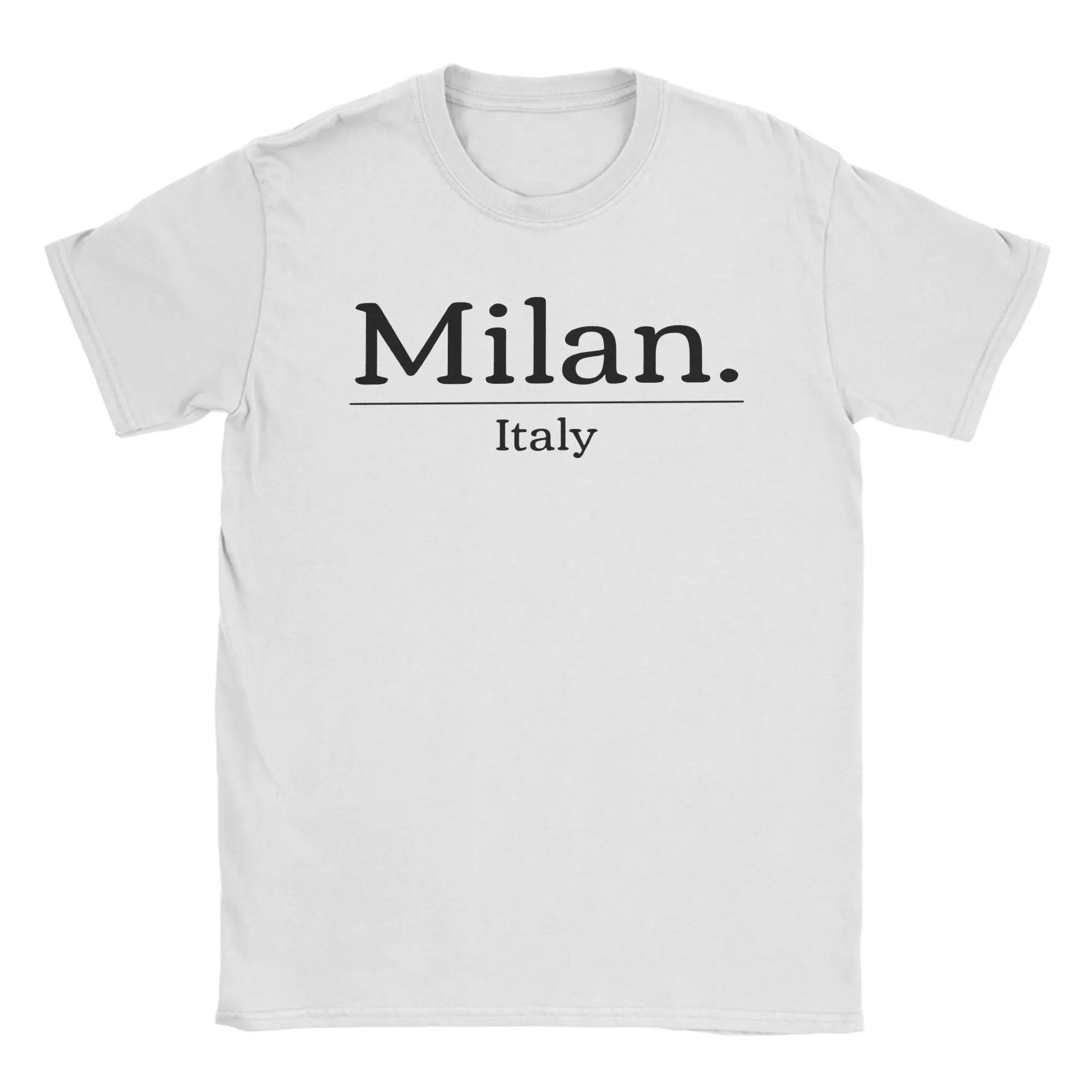 Milan City Italy T-Shirt Men  Y2K Retro T-Shirts Summer O-Neck Novelty Tees Dropshipping Oversized Tops