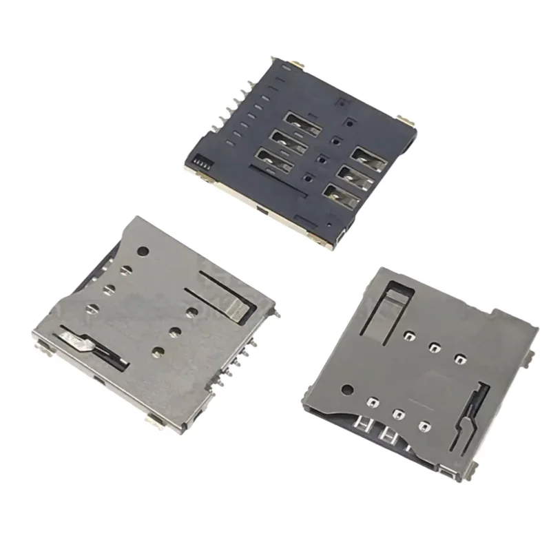 1PC MUP-C792 Original Micro SIM Card Connector Patch Self-piercing 6 +1 P SIM Card Slot Socket