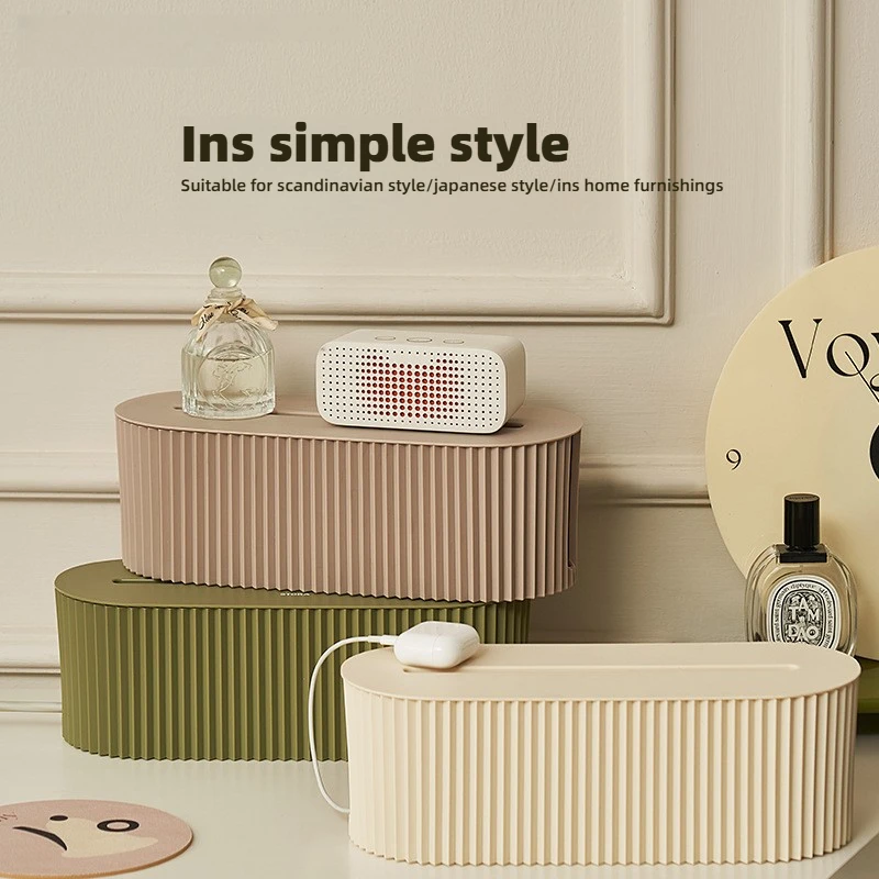 

Коробка-органайзер для кабелей - скрывает провода, убирает беспорядок на столе. Прочный пластик, подходит для удлинителей. Идеальный подарок