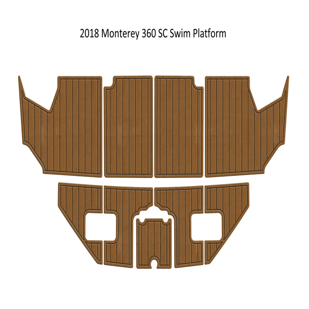 

2018 Monterey 360 SC Swim Platform Step Pad Boat EVA Foam Faux Teak Deck Floor