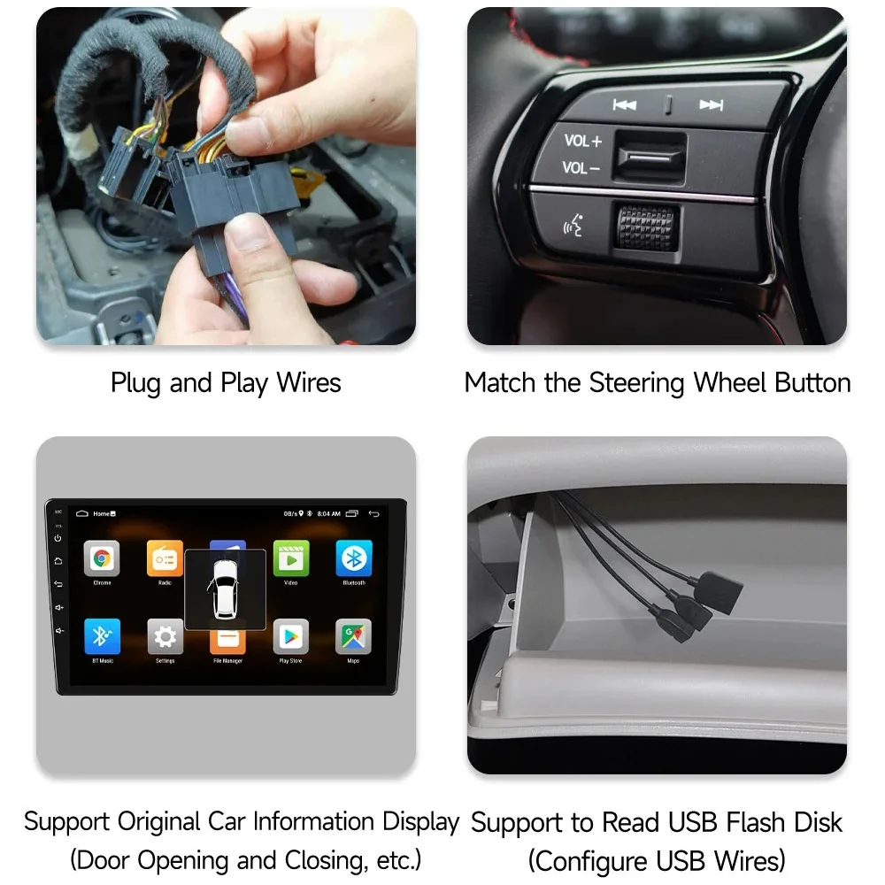 Android 12 Carplay For Ford Transit Tourneo Custom 2013-2021 Navigation GPS 4G WIFI Car Radio Multimedia Player Head Unit Auto