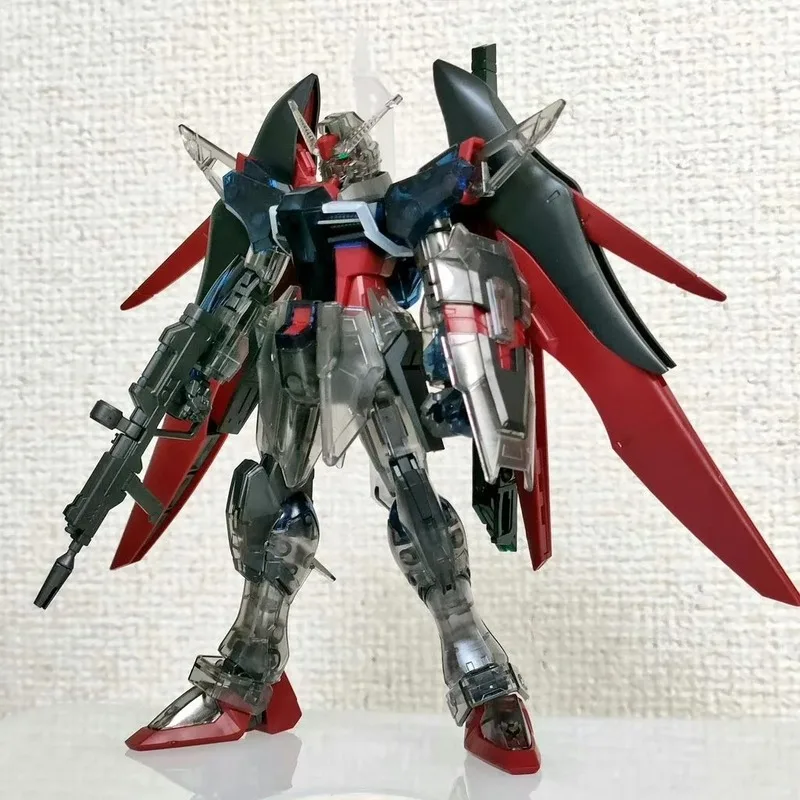 

Hg 1/144 Destiny Ii Clear Color Assembling Model Kit Movie Release Version Articulated Action Figure Desktop Ornament For Boys