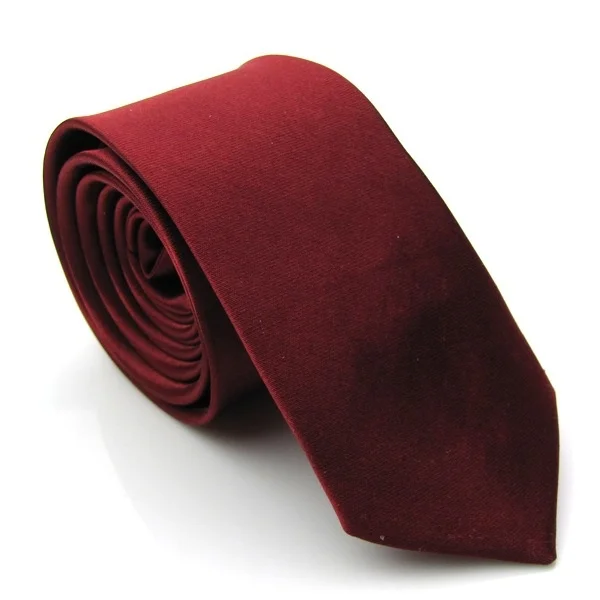 Accessori da uomo Cravatta sottile e sottile per uomo Tessuto jacquard Solido Champagne Arancione Rosso Viola Blu Cravatte Cravatta da sposa corbatas par