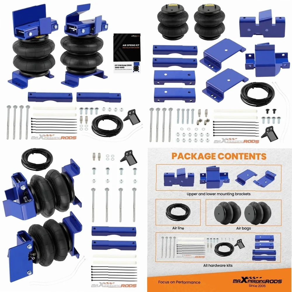 

Rear Air Suspension Helper Spring Kit for Ram 2500 2WD/4WD 2014-2025 Dodge Ram Pickup Truck