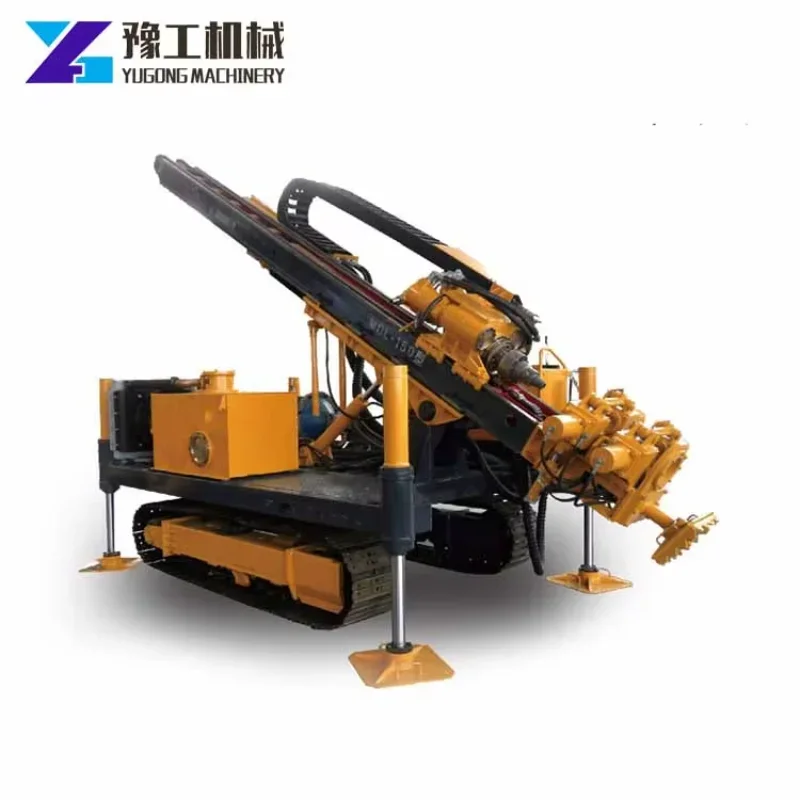 Hard Rock Blast Hole Slope Anchor Mining Exploration Drilling Machine Mobile Borehole Integrated Surface Dth  for Open-pit Mine