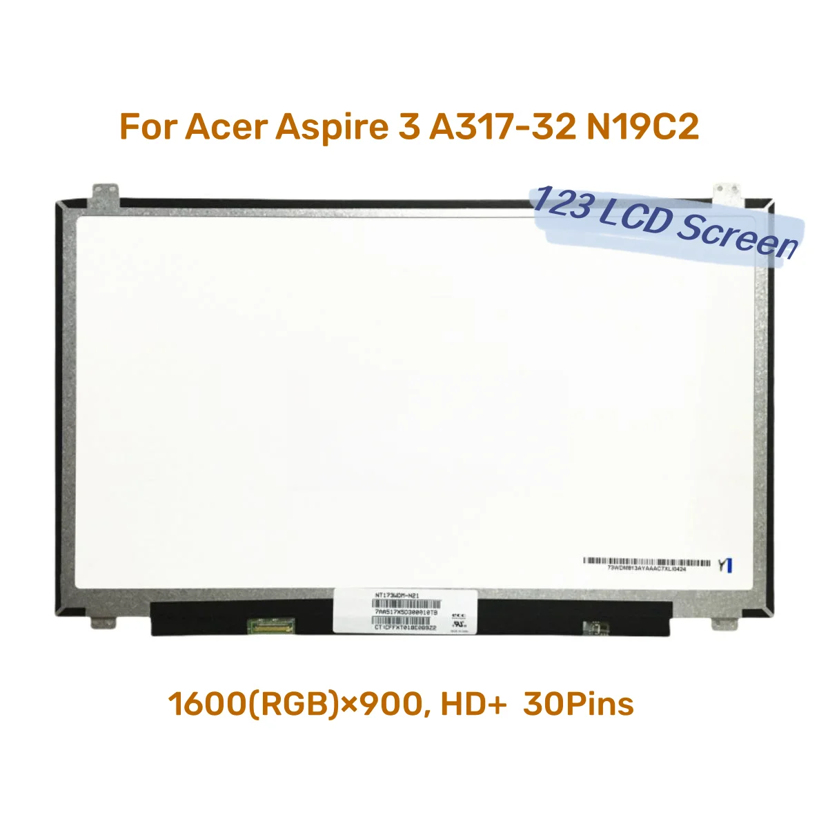 

17.3" For Acer Aspire 3 A317-32 N19C2 New HD+ 1600x900 Screen LCD LED Display Matrix 30 Pins Panel New Replacement