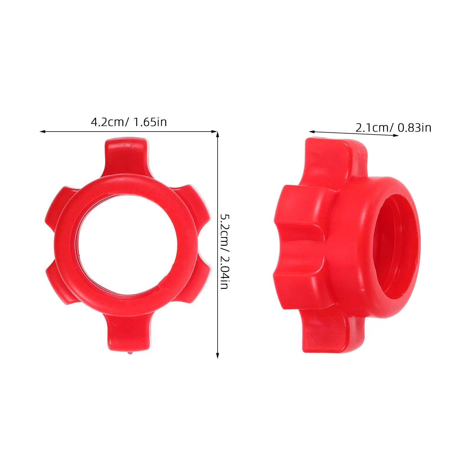8Pcs Plastic Dumbbell Spinlock Screw Nut Collar Clamp for Adjustable Dumbbells Barbells Weight Training Anti-Slip Ergonomic Grip
