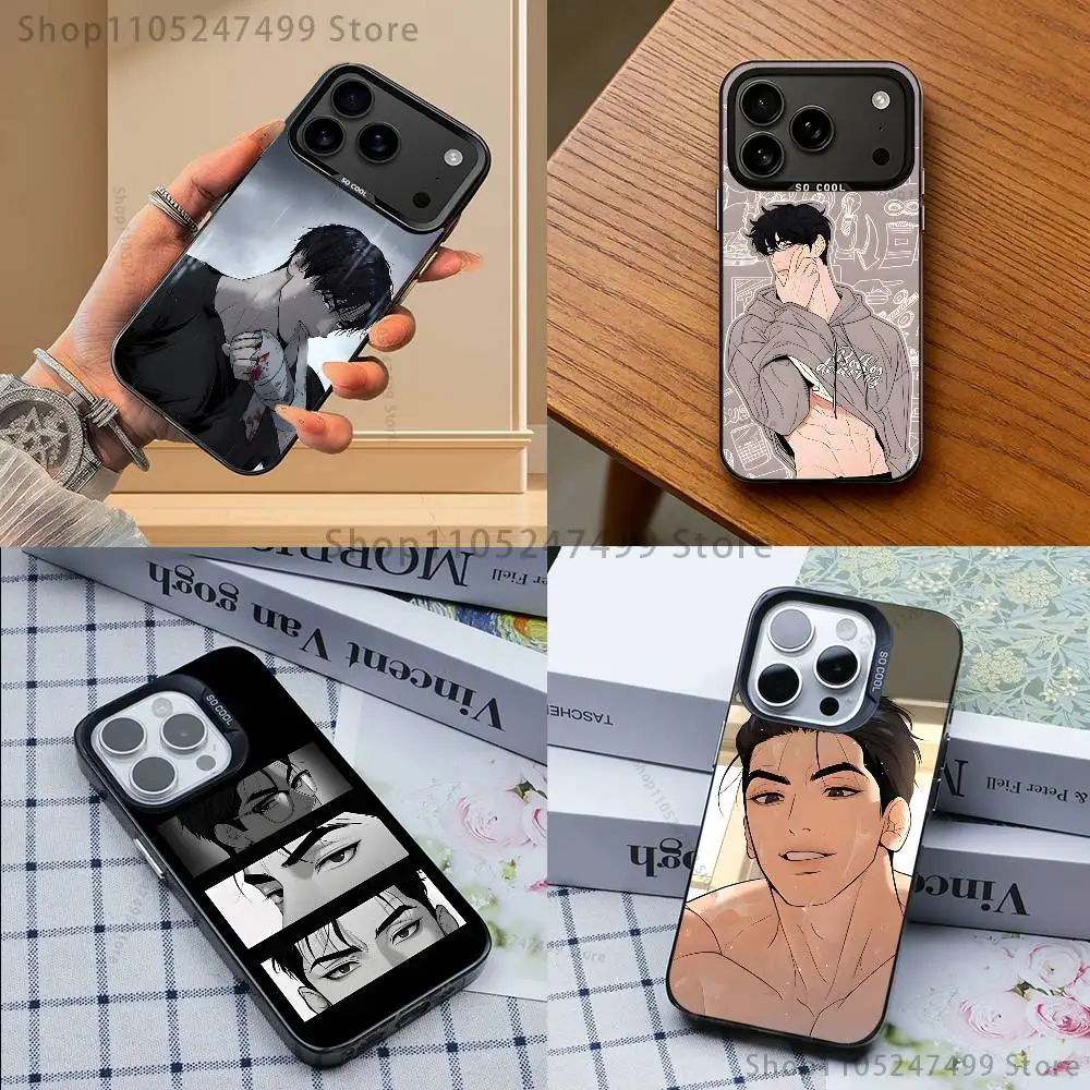 

J-Joo J-Jaekyung Comics Phone Case Black case for iPhone17,16,15,14,13,12,Pro,Max,Plus,E,SE4,Air,Mini