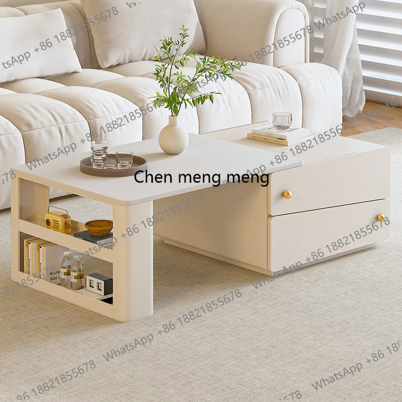

Creative Storage Coffee Table Luxury Simple Space Saving Vintage Side Table Glam Modern Tables Living Room Furniture
