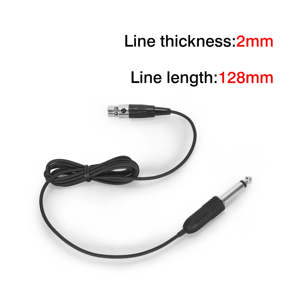 Iiimymic-Cable de bajo para guitarra, accesorio para instrumento de música, 3 pines, 4 pines, Conector de 3,5mm a 1/4mm, 6,5mm, para Shure AKG