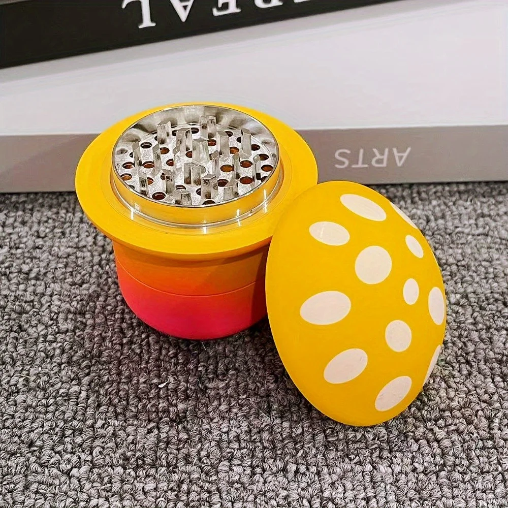 2.5 بوصة المعادن الفطر عشب طاحونة الملح مطحنة التوابل هاون دليل مدقة الفلفل التبغ الخام العشب طاحونة التدخين اكسسوارات #2