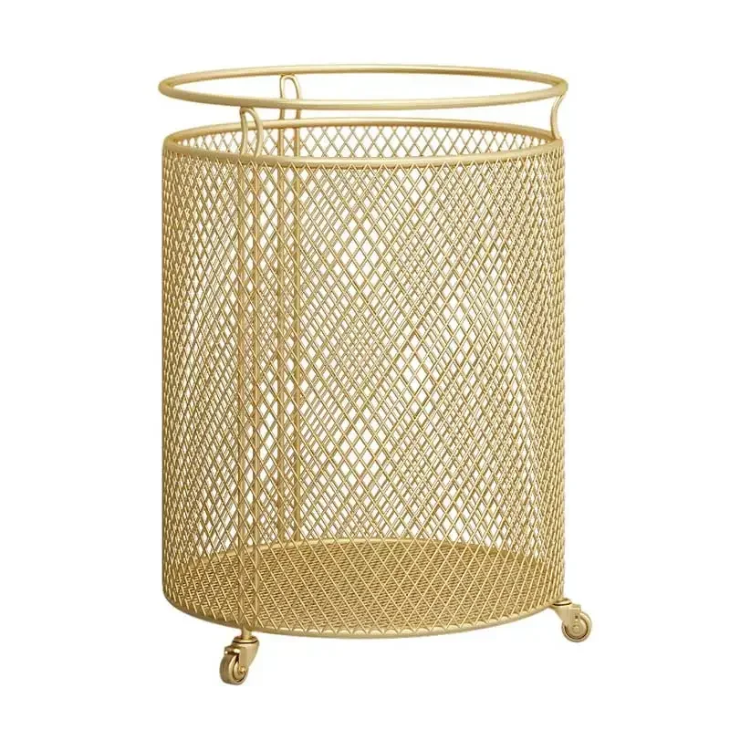 

Light Luxury Iron Art Dirty Clothes Basket Net Red Ins Wind Dirty Clothes Basket Storage Put Clothes Basket Large Gold