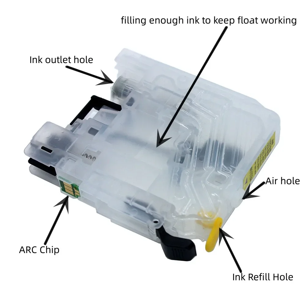 LC663 LC673 LC675 LC679 Empty Refill Ink Cartridge with ARC Chip for Brother MFC-J2320 MFC-J2720 J2720 J2320 Printers