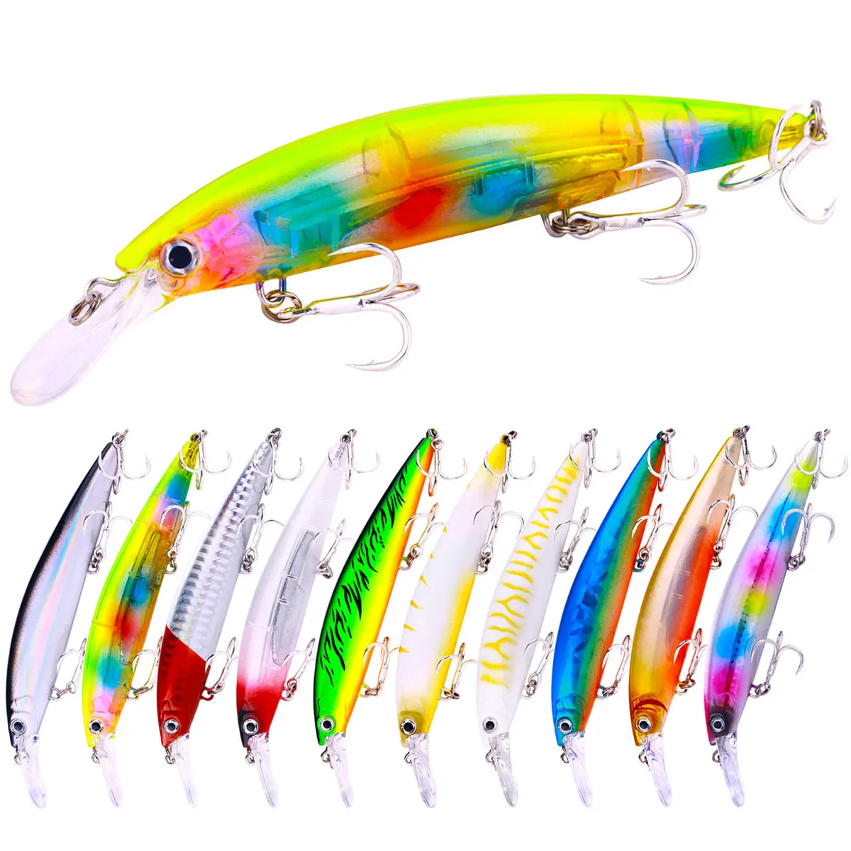 130mm 36g Heavy Sinking Minnow Fishing Lures Rolling Wobblers Artificial Hard Baits Jerkbait for Seabass Fishing Lure