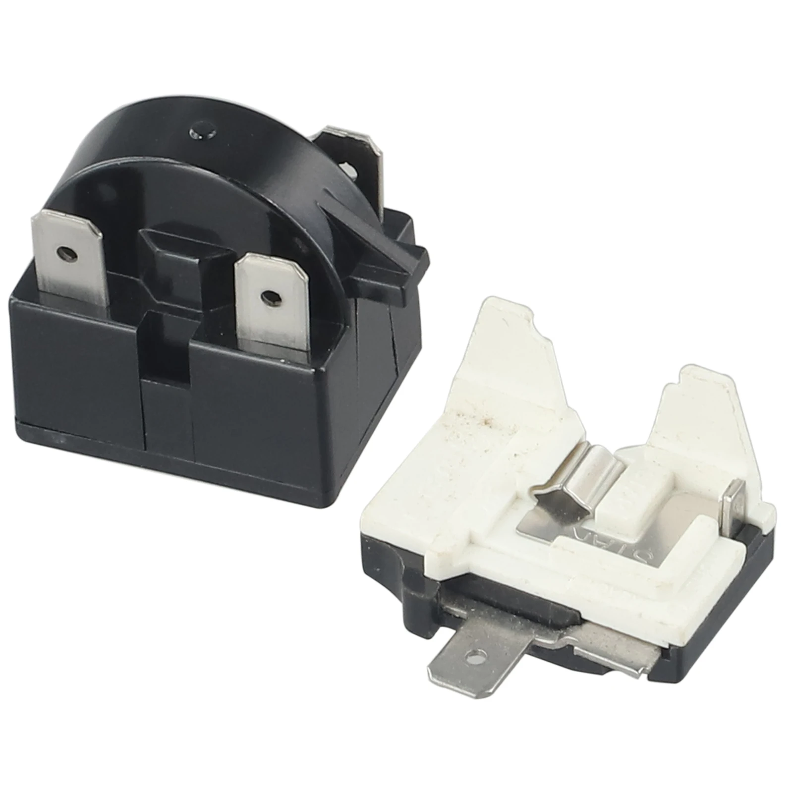 1 Set Refrigerator PTC Starter Relay Replacement Compressor Overload Protector For Mini Fridges Coolers Easy To Install
