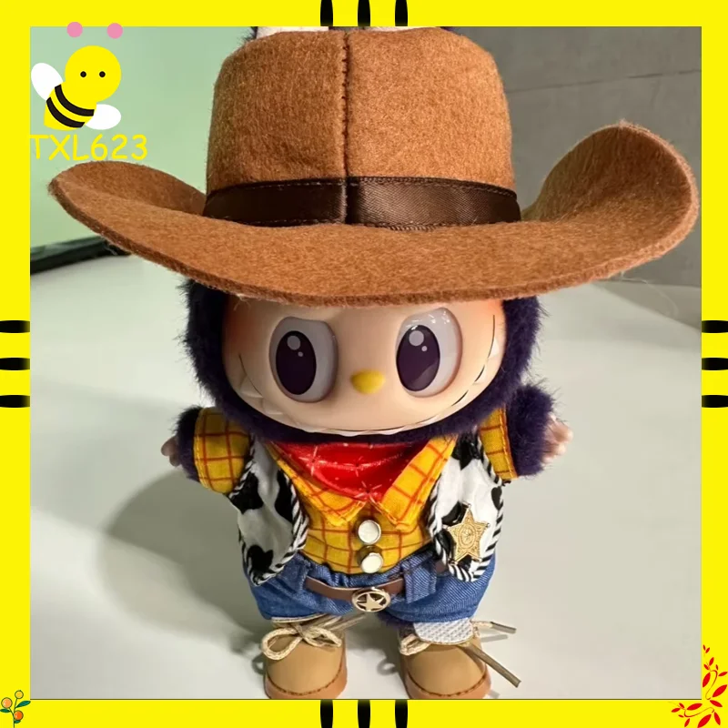 

For Labubu Clothes Dolls Cute Pendants 15-17cm Standing Sitting DIY Customizable Decorative Accessories Gift for Parties