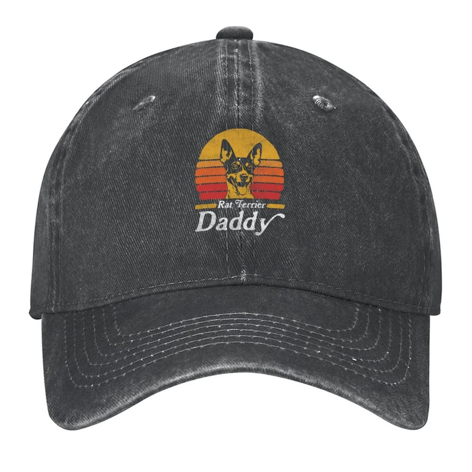 

Retro Vintage Rat Terrier Daddy Baseball Cap Cosplay Hat Luxury Brand Funny hats Sun Hats For Women Men's