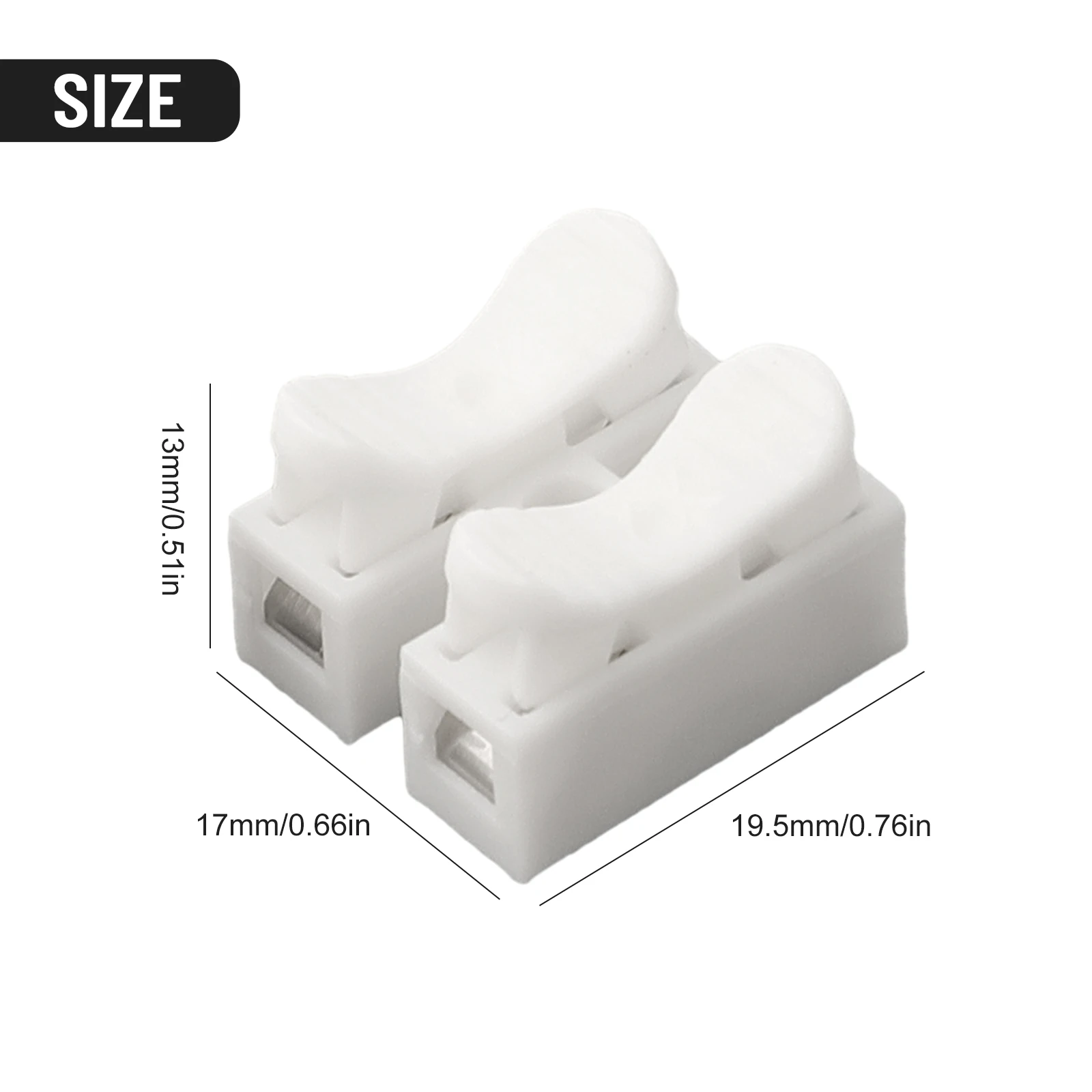 10* High Frequency CH2 Terminal Spring Quick Wire Connector Cable Clamp Ter-minal Bl-ock LED Strip Light Replace Electrical Tape