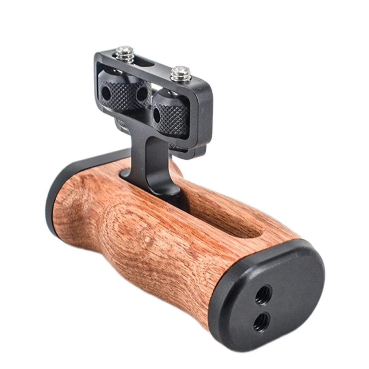 Camera Side Handle Grip for Sony/Canon/Nikon DSLR Camera Cage Left Right Side Wooden Handgrip with Cold