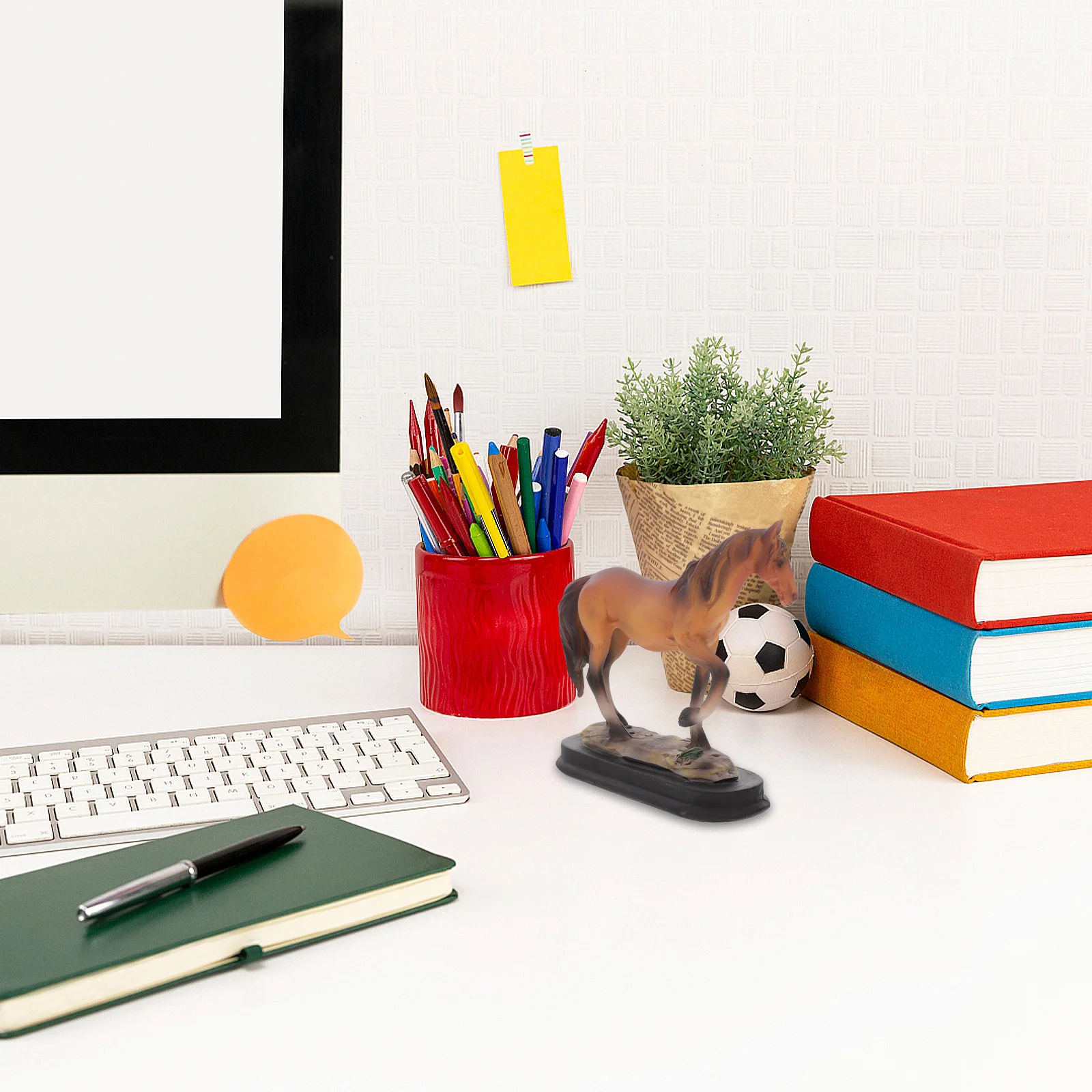 

Horse Resin Statue Home Decor St Sculpture Realistic Hobby Figurine Animal Desk nament Unique Shape