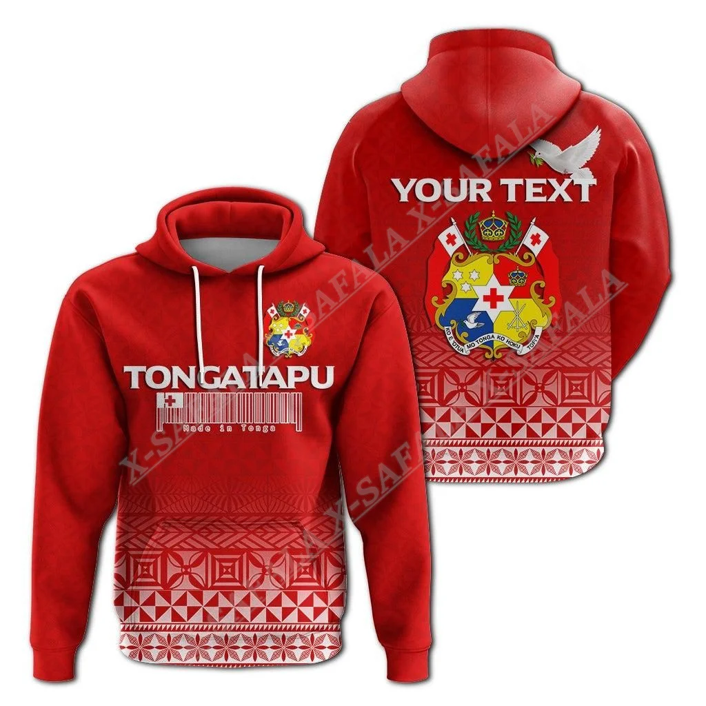 TONGA Independence Day Coat Of Arms 3D Print Zipper Hoodie Men Pullover Sweatshirt Hooded Jersey Tracksuit Outwear Coat Casual