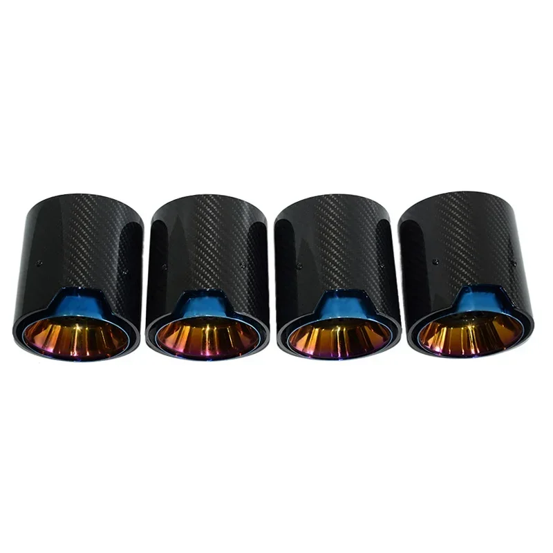 Exhaust Tip for  G80 G8 G82 G87 M2 M3 M4 M Power 4 PCS High Quality Carbon Fiber SS304 Muffler Exhaust Pipe Tail Pipe