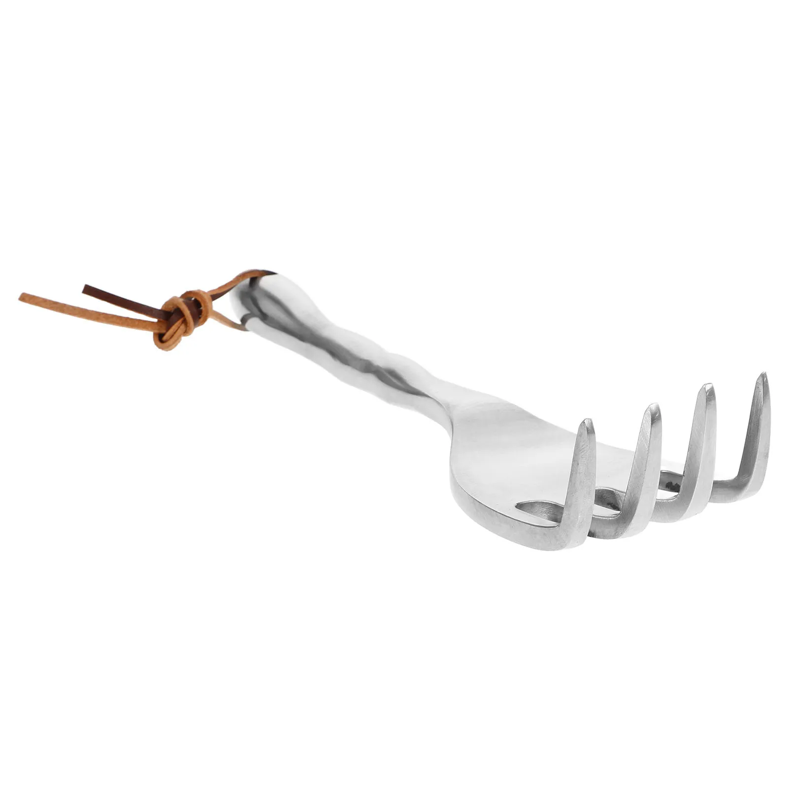 

Small Garden Rake Hand Rake for Soil Loosening and Weeding Lightweight Metal Cultivator Tool for Planting Trees Flowers