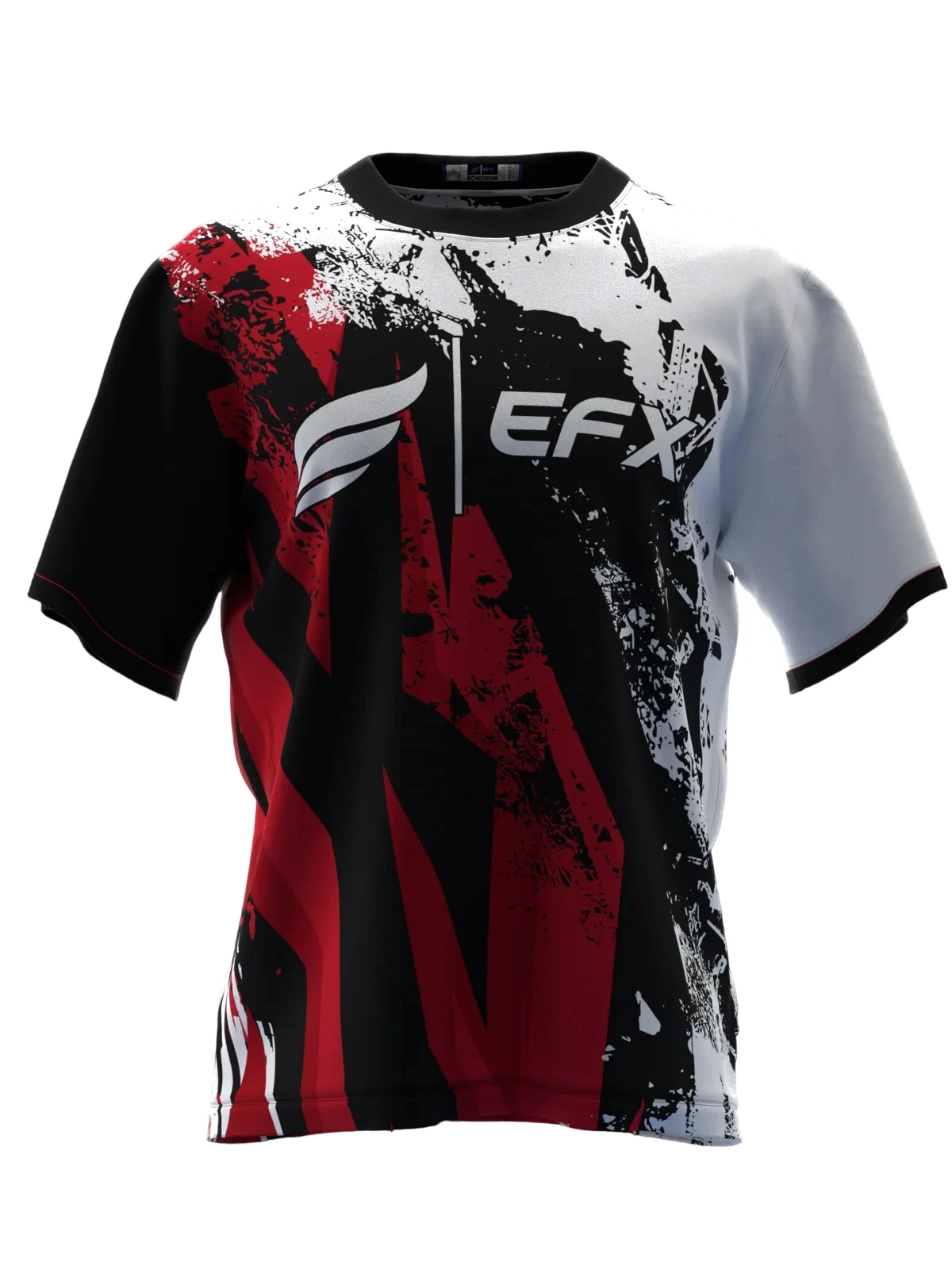 Red Black White Irregular Crack Splatter Pattern Bowling Short Top Stylish Outfit  Bowling Fans Weekend Alley Game and Hangout