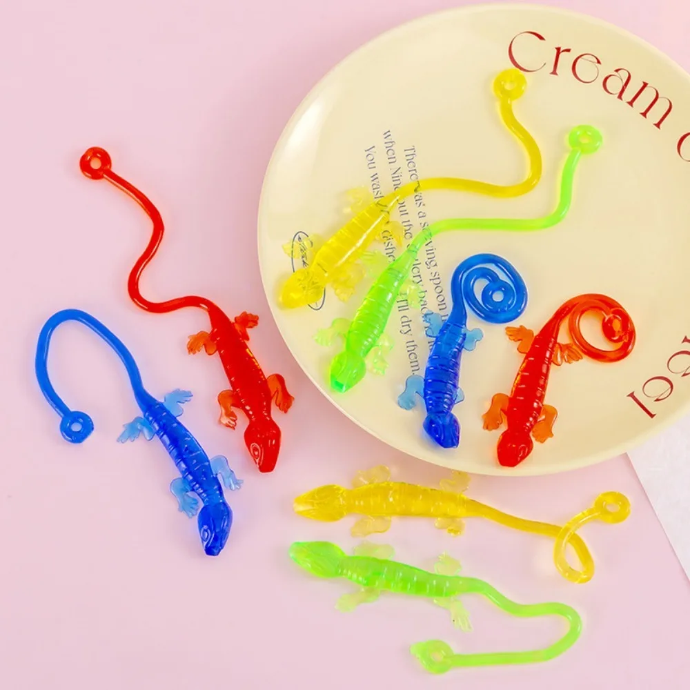 12/24/ 36Pcs Fun Colorful Sticky Climbing Gecko Kids Party Supplies Birthday Gifts Halloween Christmas Carnival Gift Decoration