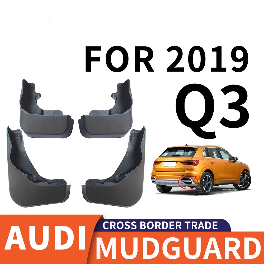 

For 2019 AUDI Q3 s-line mudguard Mudflaps Front Rear Flares Splash Guards Cover Car Accessoie