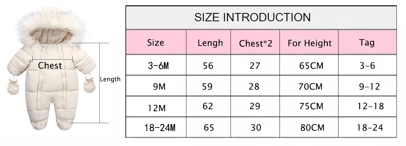 AYNIGIELL 2024 Winter Neugeborenen Verdickung Overall Integrierte Wolle Mit Kapuze Unten Strampler Baby Jungen und Mädchen Warme Schneefeste Overalls – Detail 18