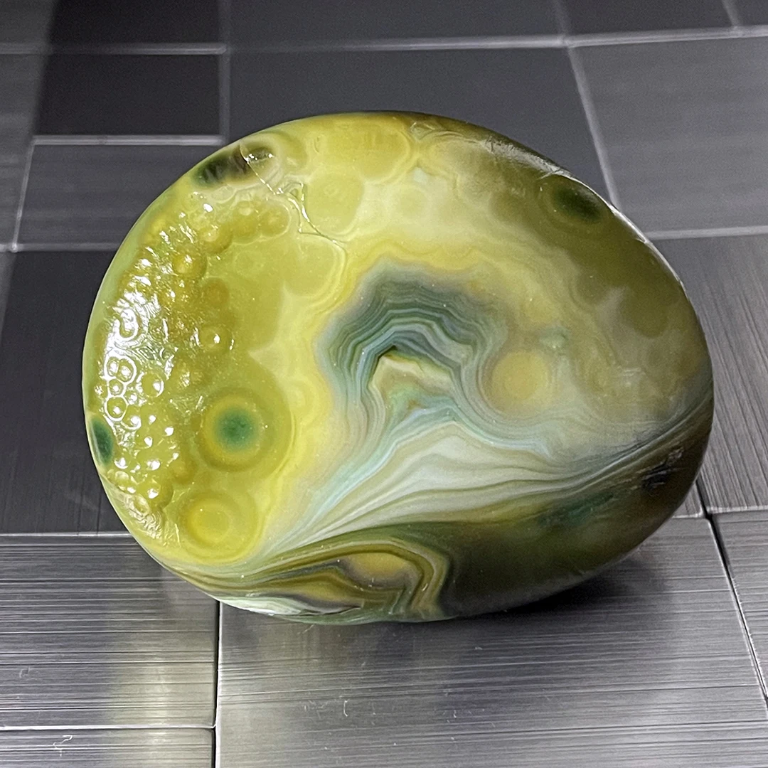 

Wishing Agate Rough Stone Pure Natural Energy Tibetan Agate Flower Color Agate for DIY Jewelry Making Gemstones Ornament A05-10