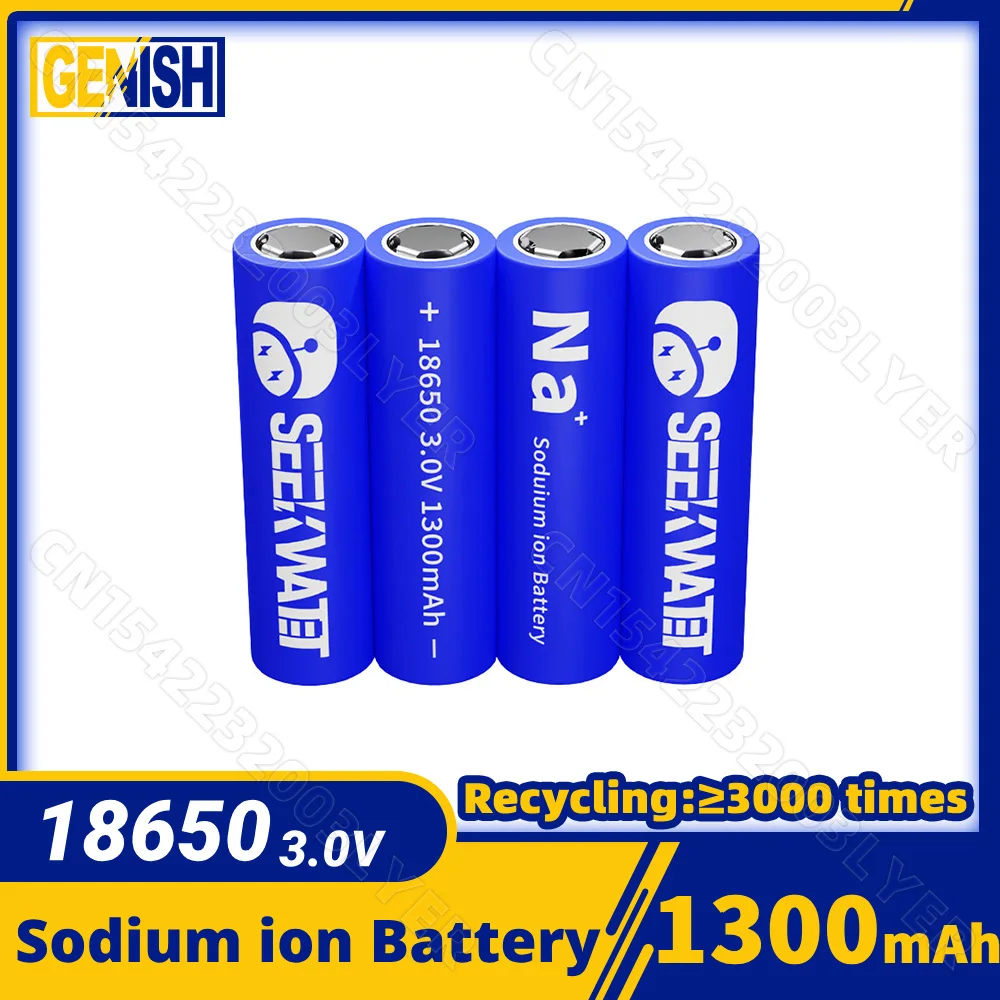 Nuevo 18650 3V 1300mAh Na Ion batería SIB célula recargable Frigostabile para juguetes electrónicos UAV herramientas eléctricas fuente de energía