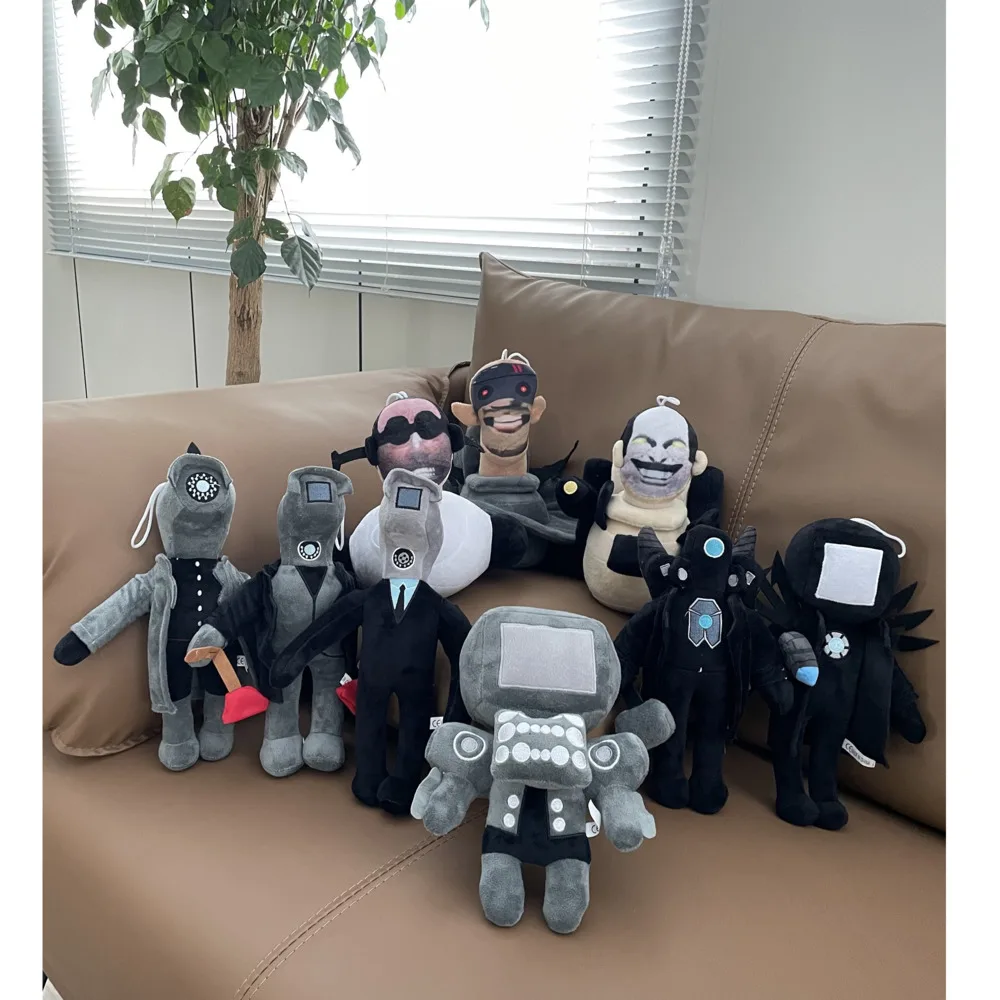 Real Photo Skibidi Toilet Titans TV Man Speaker Man Cameraman Plush Toy Titans Drill Man Clock Man Camera Man Plushie Soft Toy