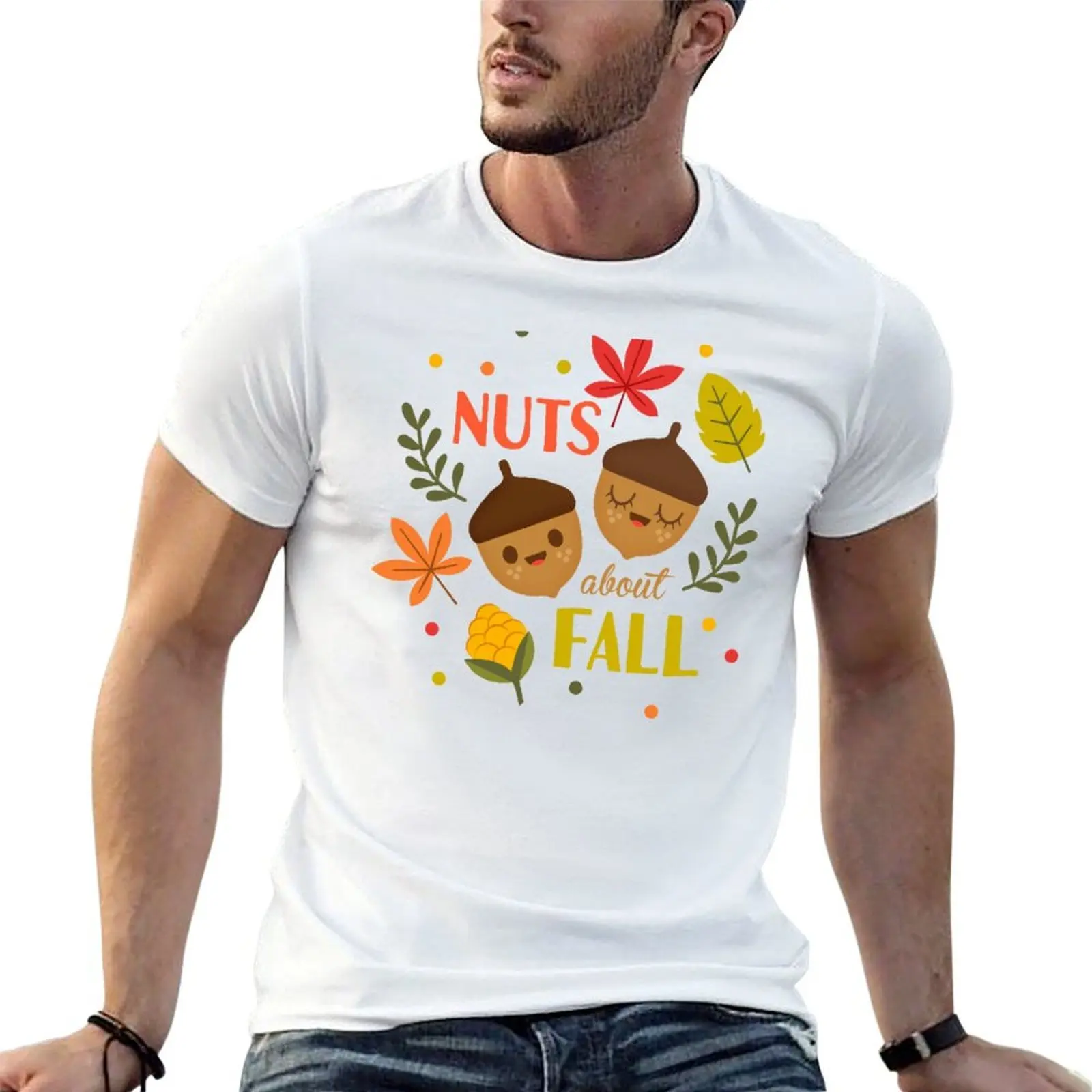 Nuts about Fall T-Shirt t shirt man luxury black cotton t-shirt plain for man package man t shirt cotton T-shirt