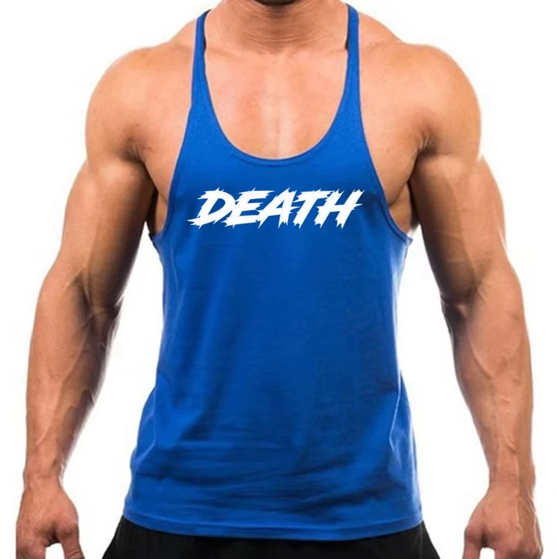 Colete de treinamento de ginástica masculino, alças de treinamento físico, material leve, adequado para uso casual em dias de fitness e dias de descanso