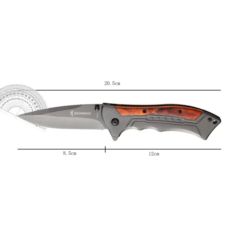 Steel Portable Camping Folding Knife Outdoors Military Tactical Pocket Survival Knives for Hunting and Fishing Men\'s Gift