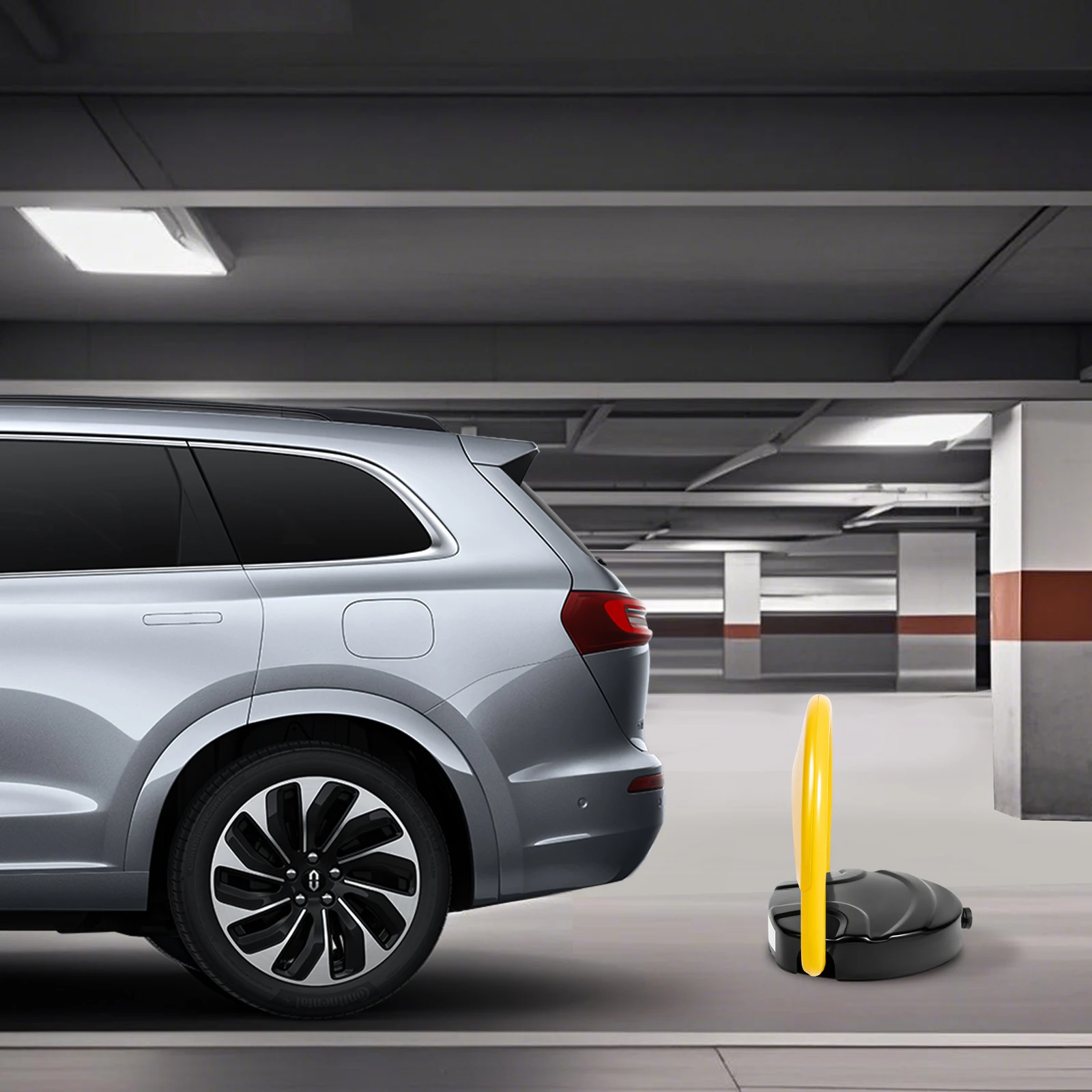 Remote Control Parking Lock Waterproof IP67 Auto Lift Security Post with Alarm & Reflective Strip for Private Car Space